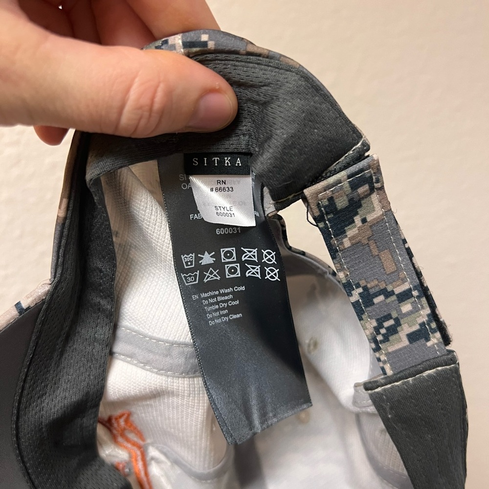 Sitka Camo Baseball Cap - Gray and Brown - Picture 3 of 3